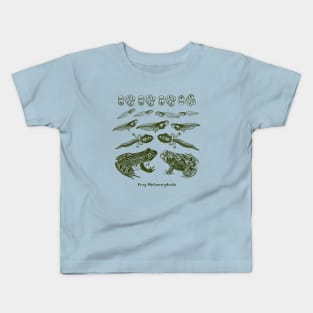 Frog Metamorphosis, From Tadpole to Frog Kids T-Shirt